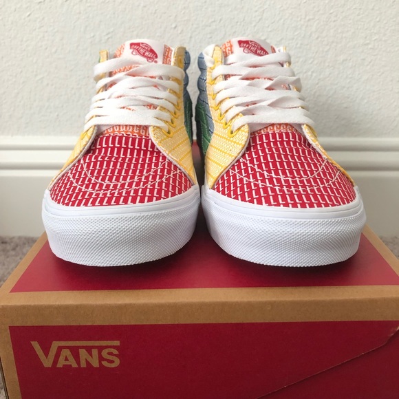Vans SK8- Mid Pride Sneakers Skateboarding Shoes Men's Multi Sizes - Picture 2 of 7